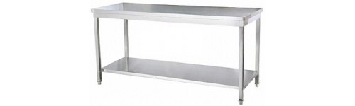 Masa inox centrala cu polita inferioara